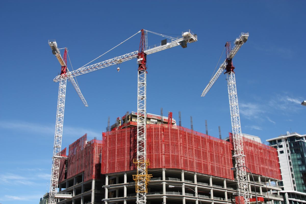 Construction site in Wellington